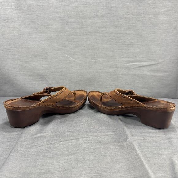 Ariat Women’s Brown Wedge Heeled Thong Sandals 10B Style # 53495 - Picture 6 of 8